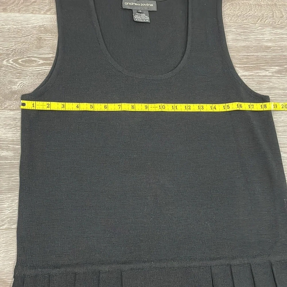 NWOT Vintage Andrea Jovine Wool Sleeveless Drop Waist Pleated Sweater Dr… - Picture 11 of 14